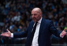 Саша Ѓорѓевиќ на клупата на репрезентација која го заврши настапот на ЕП