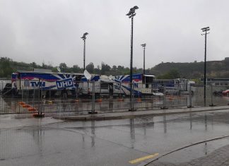 Германците“пристигнаа“ со тони опрема, камионите се веќе пред Арената!(ФОТО)