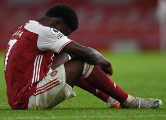 Арсенал остана без Сака за мечот со Астон Вила