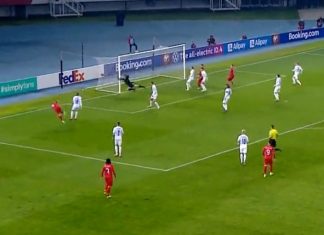 СЕ ТРЕСЕ АРЕНАТА, МАКЕДОНИЈА ВОДИ – Седма минута, стрелец Алиоски!!! (видео)