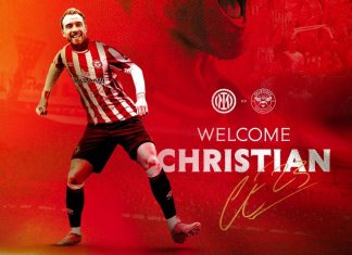 Враќање на големата сцена: Ериксен и официјално е нов фудбалер на Брентфорд!