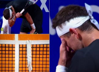 Емоции: Дел Потро заплака на последниот гејм, ја остави препознатливата трака на терен (ВИДЕО)