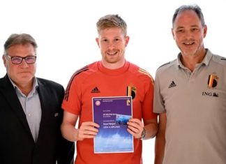 Де Брујн доби тренерска А лиценца на УЕФА