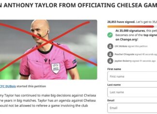 Над 70.000 навивачи на Челзи потпишаа петиција против судијата Тејлор