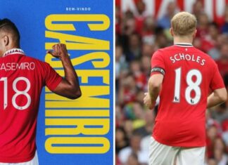 Касемиро ќе игра со бројот на Пол Сколс