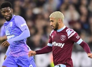 Вест Хем рутински до победа над Борнмут (видео)