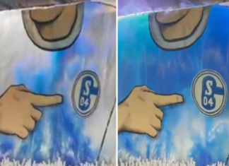 НЕВЕРОЈАТНА КОРЕОГРАФИЈА НА НАВИВАЧИТЕ НА ШАЛКЕ: Го распослаа дресот низ цела трибина (ВИДЕО)