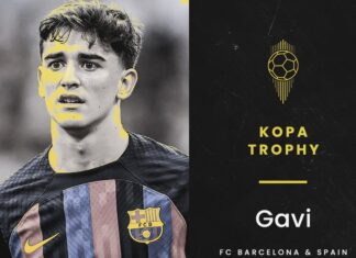 Гави е најдобриот млад фудбалер за минатата сезона