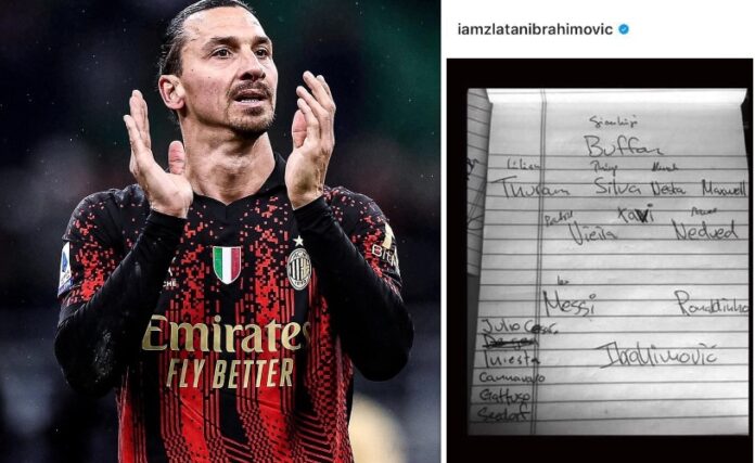 zlatan idealen tim