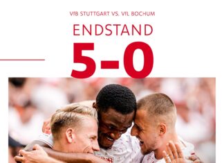 Штутгарт броеше до пет, голеадата во Аугзбург без победник