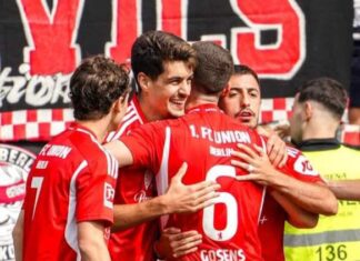 Унион Берлин го “згази“ Дармштад, Дортмунд само до бод кај Бохум! (ВИДЕО)