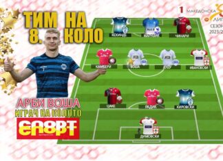 ТИМ И ИГРАЧ НА 8.КОЛО: Воша го водеше Шкупи до победа во Охрид!