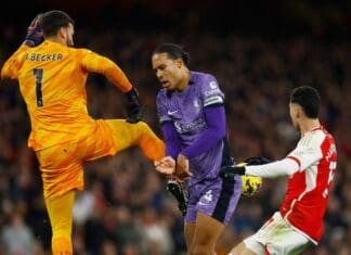 Алисон го „честеше“ Арсенал, Ливерпул со втор сезонски пораз (ВИДЕО)