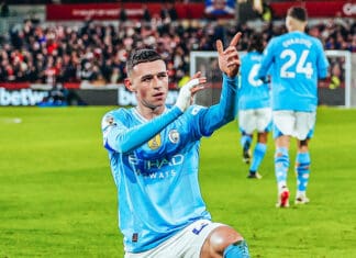 Фантастична вечер на Фоден, хет-трик за победа над Брентфорд (ВИДЕО)