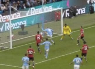 Нестварно промашување на Халанд на манчестерското дерби (видео)