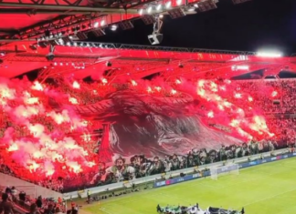 Фановите на Легија Варшава уште еднаш со фантастична кореографија! (ФОТО+ВИДЕО)