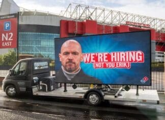 Пицерија го тролаше тренерот на Манчестер Јунајтед