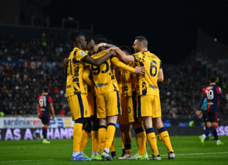 Интер убедлив на гостувањето кај Каљари, сега е лидер во Серија А!