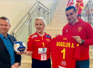 Амбасадорот на САД во Македонија, г-ѓа Агелер одржа прием за машкиот национален ракометен тим! (ФОТО)