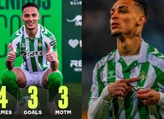 Не било до него: Ентони во Бетис трипати по ред е прогласен за Играч на натпревар!