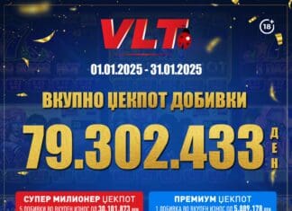 СРЕЌЕН И ДОБИТЕН ЈАНУАРИ СО ВЛТ: Милион и триста илјади евра ВИДЕОЛОТАРИЈА КАСИНОС АВСТРИЈА им исплати на играчите