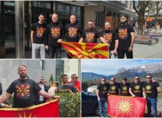 Една поинаква атмосфера: „Фалангата“ во црни маички пристигна во Вадуц!