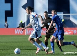 Хаотично дерби на Хрватска: Ристовски асистираше па поцрвене во ремито на Динамо и Хајдук