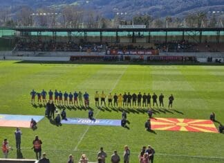 Играме како дома, трибините во Вадуц полни со Македонци, химната испеана во еден глас (ВИДЕО)