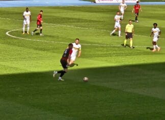 Полувреме: Вардар има 2:0, под Шара Флорент Рамадани директно од корнер го совлада Ќосевски