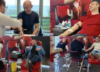 Селекторот Милевски и вработените во ФФМ даруваа крв во акцијата „Највредниот подарок. Капка полна живот“