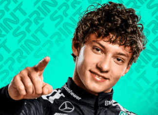 Кими Антонели го носи цело свое оделение на трката во Имола!