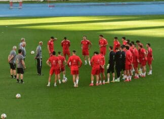 “Националите“ тренираа на Арената: Македонија се спрема за Белгија! (ФОТО)