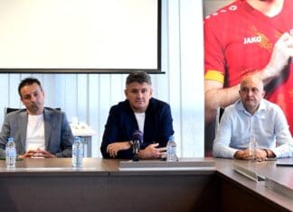 Претседателот Омерагиќ на брифинг со новинарите за тековните фудбалски прашања