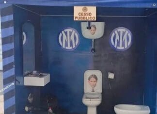 Навивачите на Наполи го „тролаат“ Интер…. ковчези, тоалети и некролози со логото на ривалот