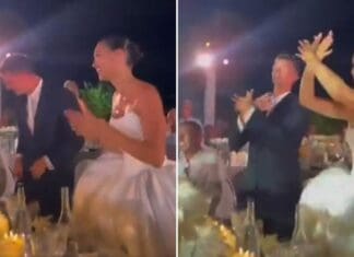 Павар со двоглав орел славеше на неговата свадба (ВИДЕО)