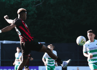 Место убедливо водство за Шкендија, на пауза се замина со 1:1! (ВИДЕО)