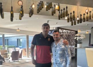 Ѓоргиев го пречека Вардар во базата во Лозана: Вардар може многу, тоа го покажа во Скопје