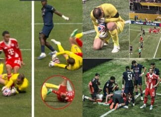 Хорор повреда на Мусиала: Донарума во шок откако ја повреди ѕвездата на Баерн (ВИДЕО)