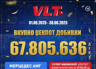 ВИДЕОЛОТАРИЈА КАСИНОС АВСТРИЈА: НАД ЕДЕН МИЛИОН ЕВРА ИСПЛАТЕНИ ДОБИВКИ ВО ЈУНИ!