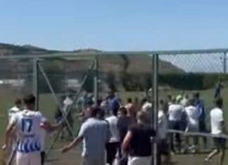 Инцидент во Штип, нападнат млад играч на мечот Брегалница – Шкупи (ВИДЕО)