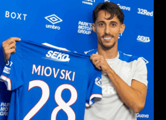 ФОТО НА ДЕНОТ: Миовски со дресот на Ренџерс со бр.28!