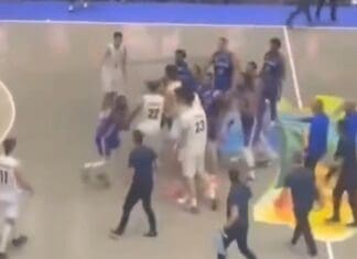 Хаос на „Америкупот“: Жестока тепачка меѓу кошаркарите на Аргентина и Доминиканската република (ВИДЕО)