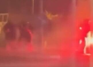 Вистински хаос во Белград: Жестока тепачка меѓу фановите на Ц. Звезда и Партизан!(ВИДЕО)