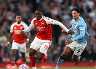 Арсенал во 90+3.минута се спаси од пораз во мега – дербито со Сити!