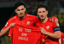 Голем гест на фудбалерите: “Со тебе сме, Ангеле“!