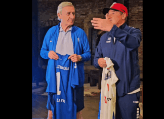 Средба на српските селектори во Рига: Пикси му подари орасници и пита со вишна на Пешиќ (ВИДЕО)