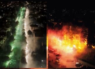 Фантастично видео: „Чкембари“ со пиро-спектакл го прославија 40. роденден (ВИДЕО)