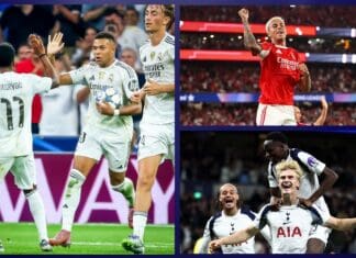 ЛШ полувреме: Олимпик одличен на „Бернабеу“, Бенфика и Тотенхем со минимална предност