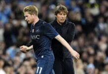 Конте: Против Манчестер Сити тешко е со 11, а не пак со 10 играчи на терен