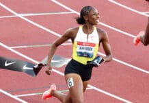 Џеферсон Вуден е светска шампионка на 100 метри